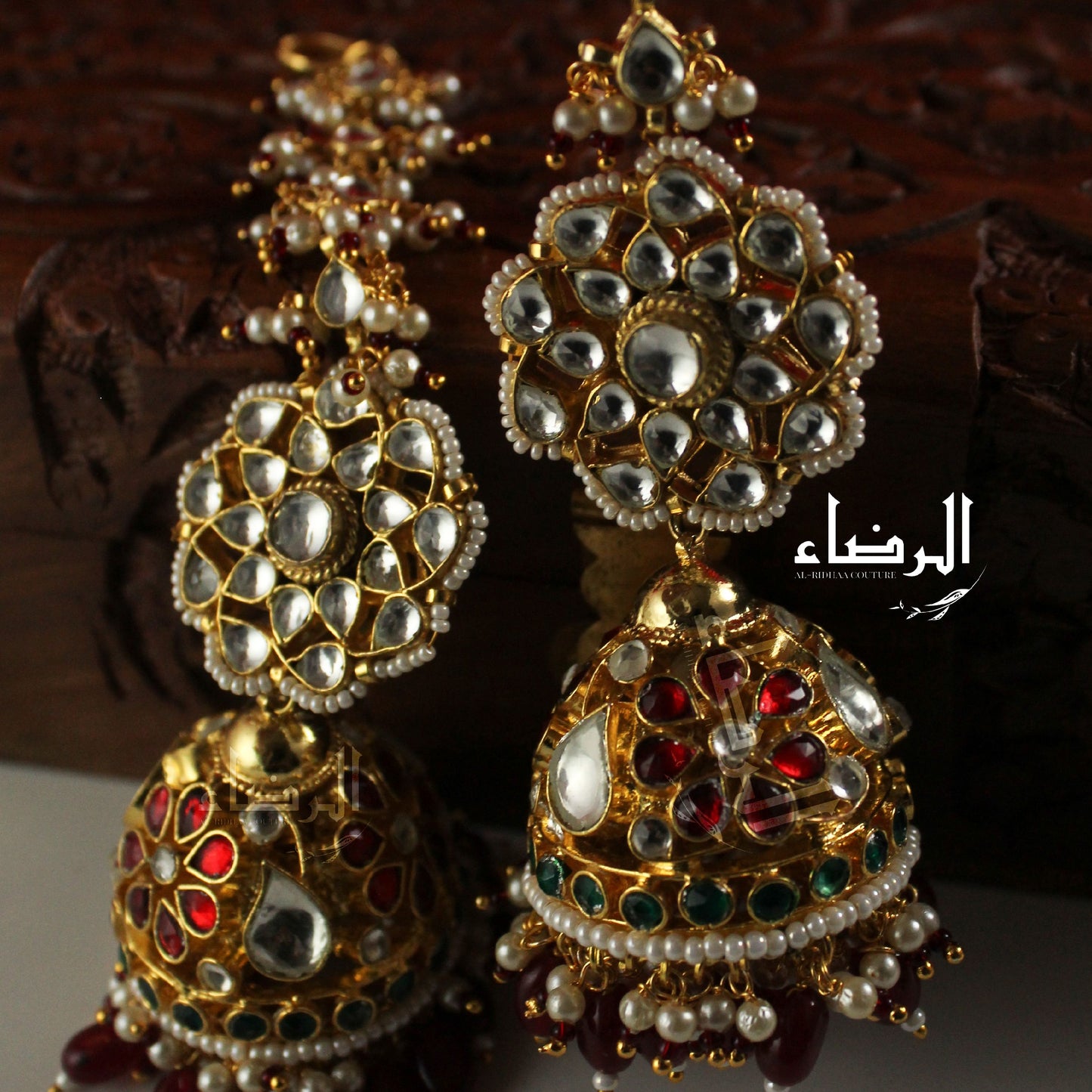 Oversized - Pachi Kundan Jhumke