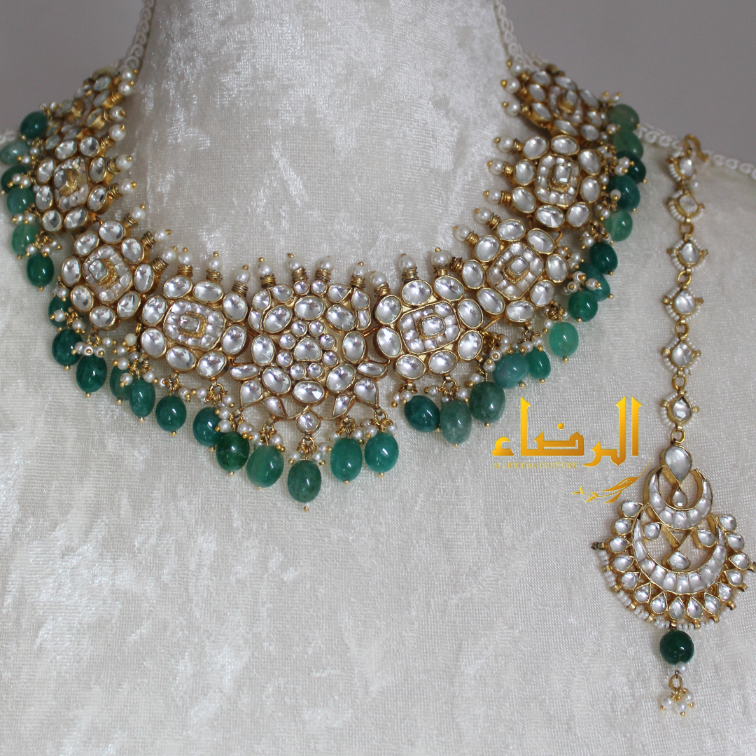 Diya - Pachi Kundan Set