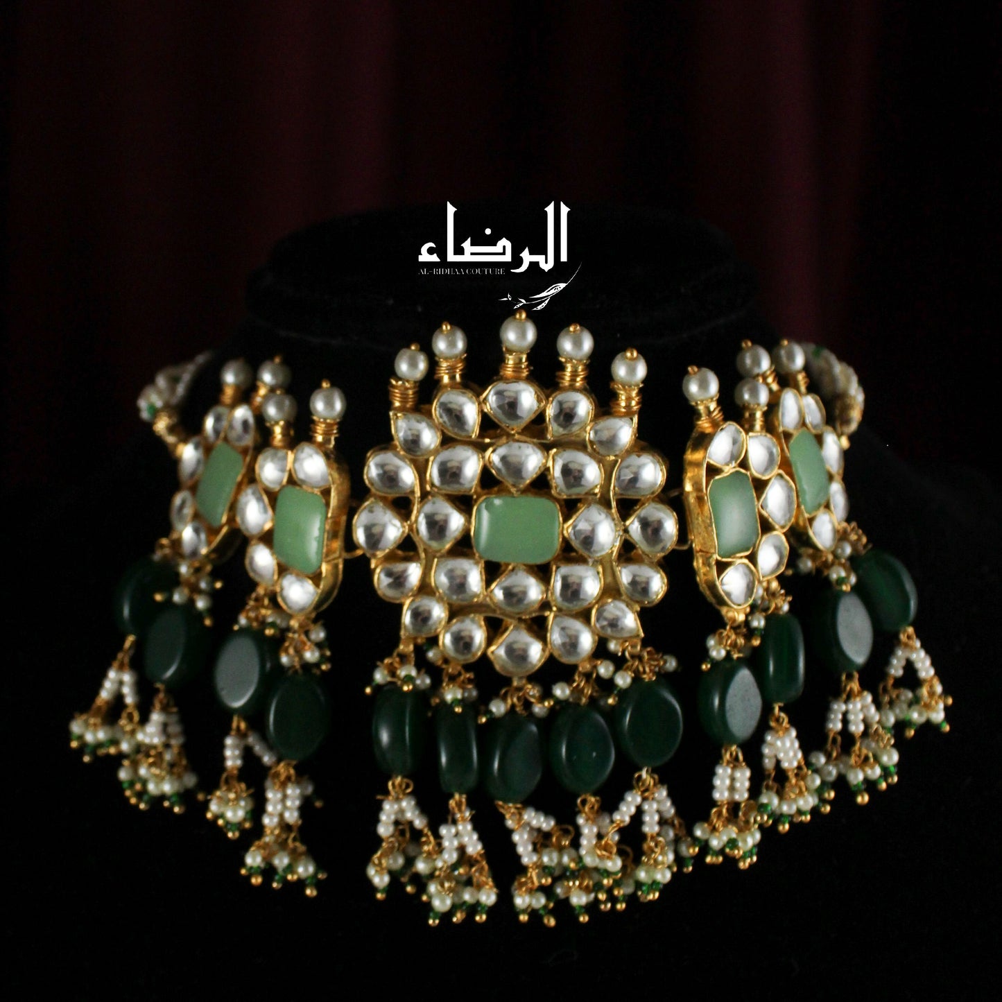 Sana- Pachi Kundan Choker Set