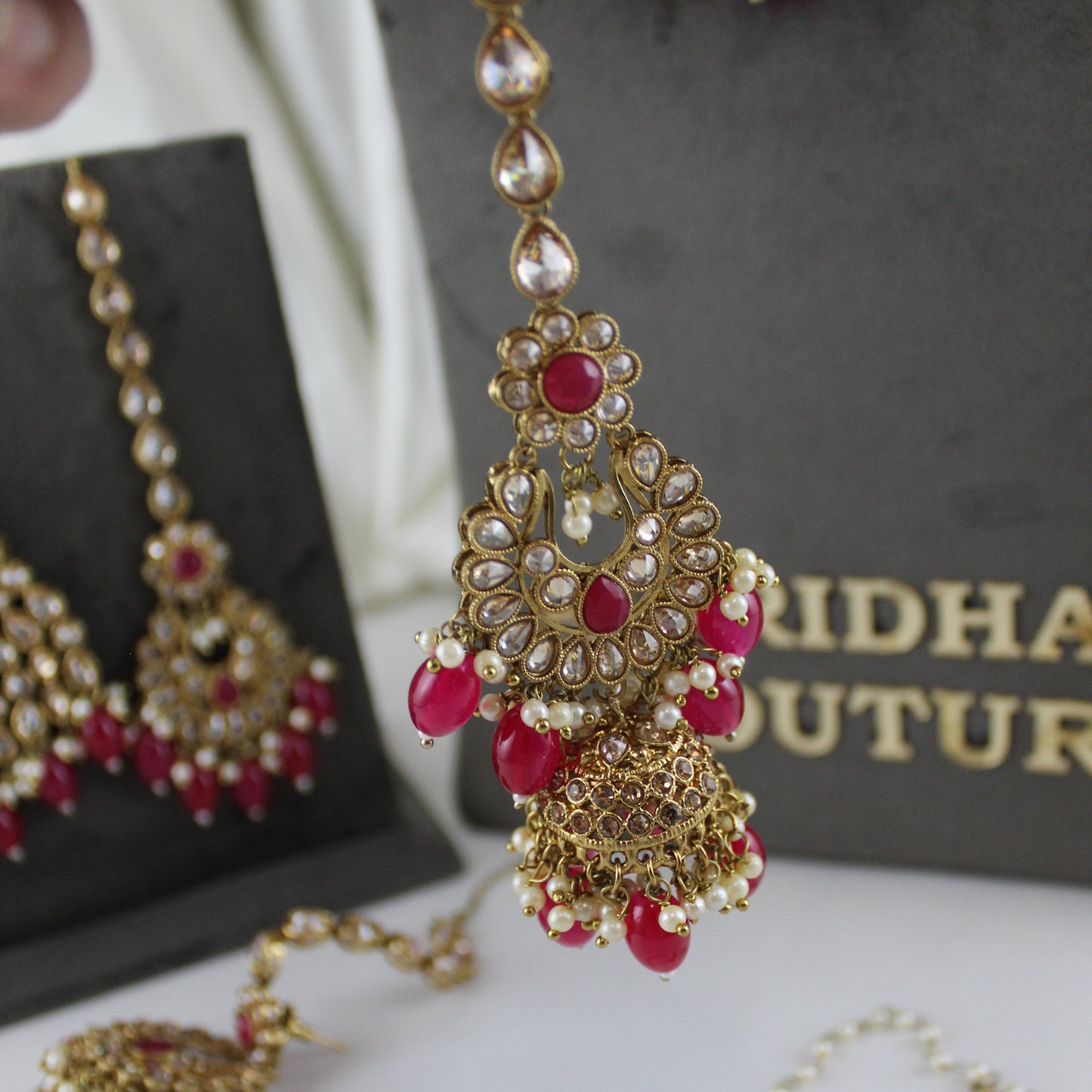 Kiara - Bridal Set (Hot Pink)