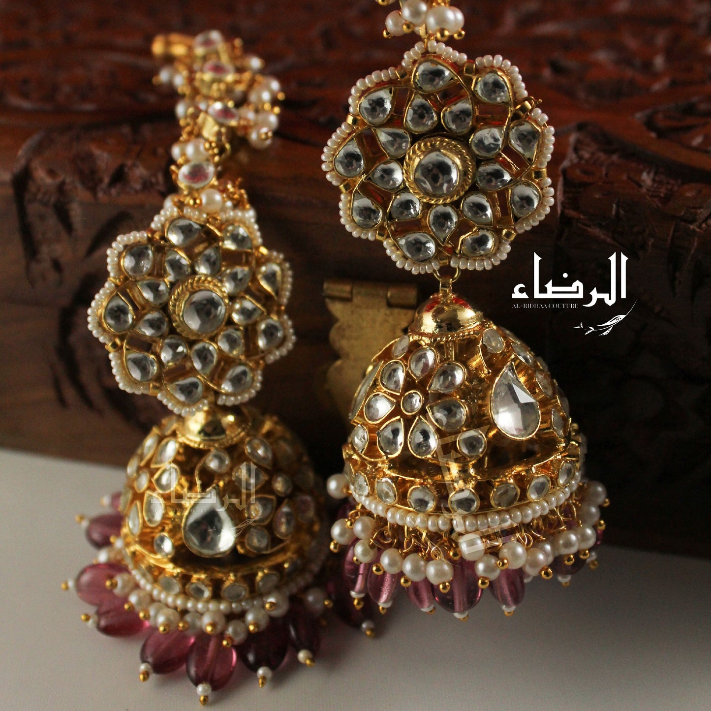 Oversized - Pachi Kundan Jhumke