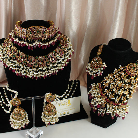 Haiqa  - Double Choker Bridal Set