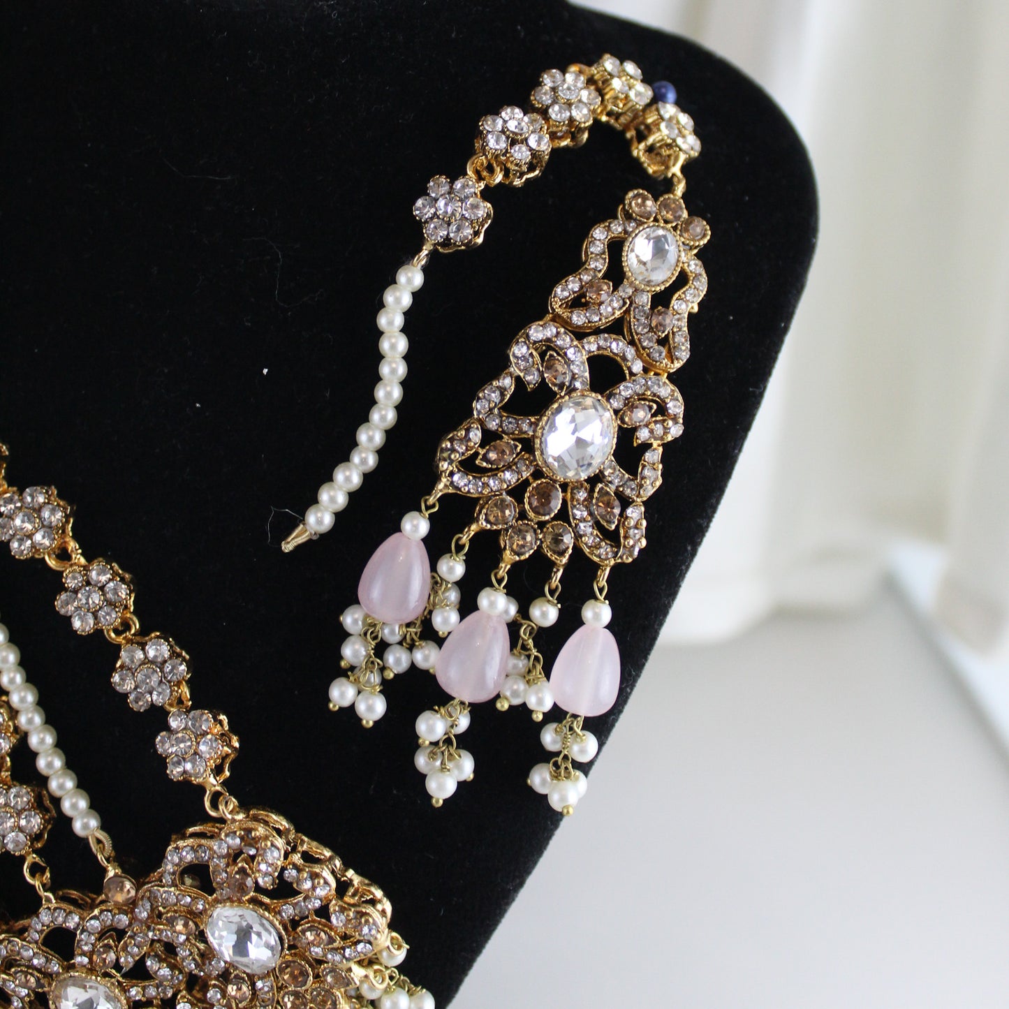 Buhayra - Double Choker Bridal Set (Pink)