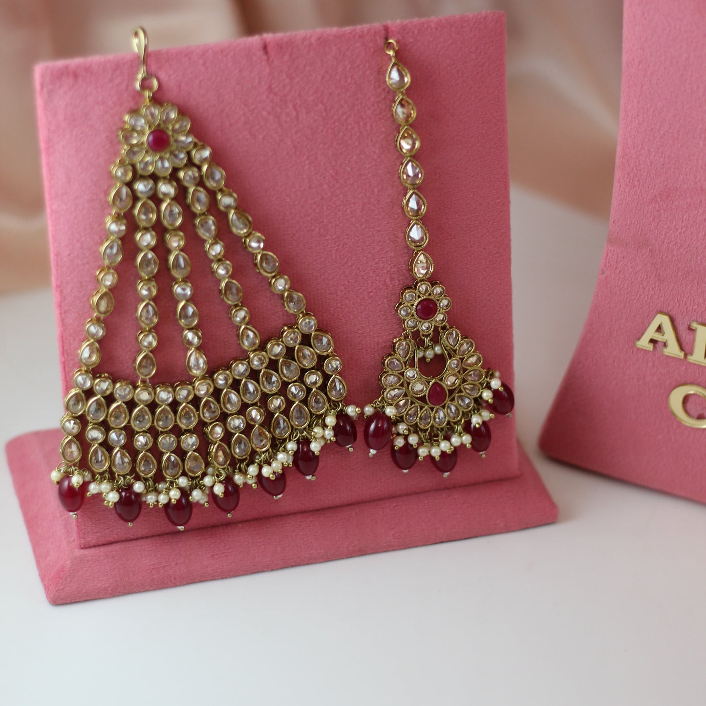 Kiara - Bridal Set (Maroon)