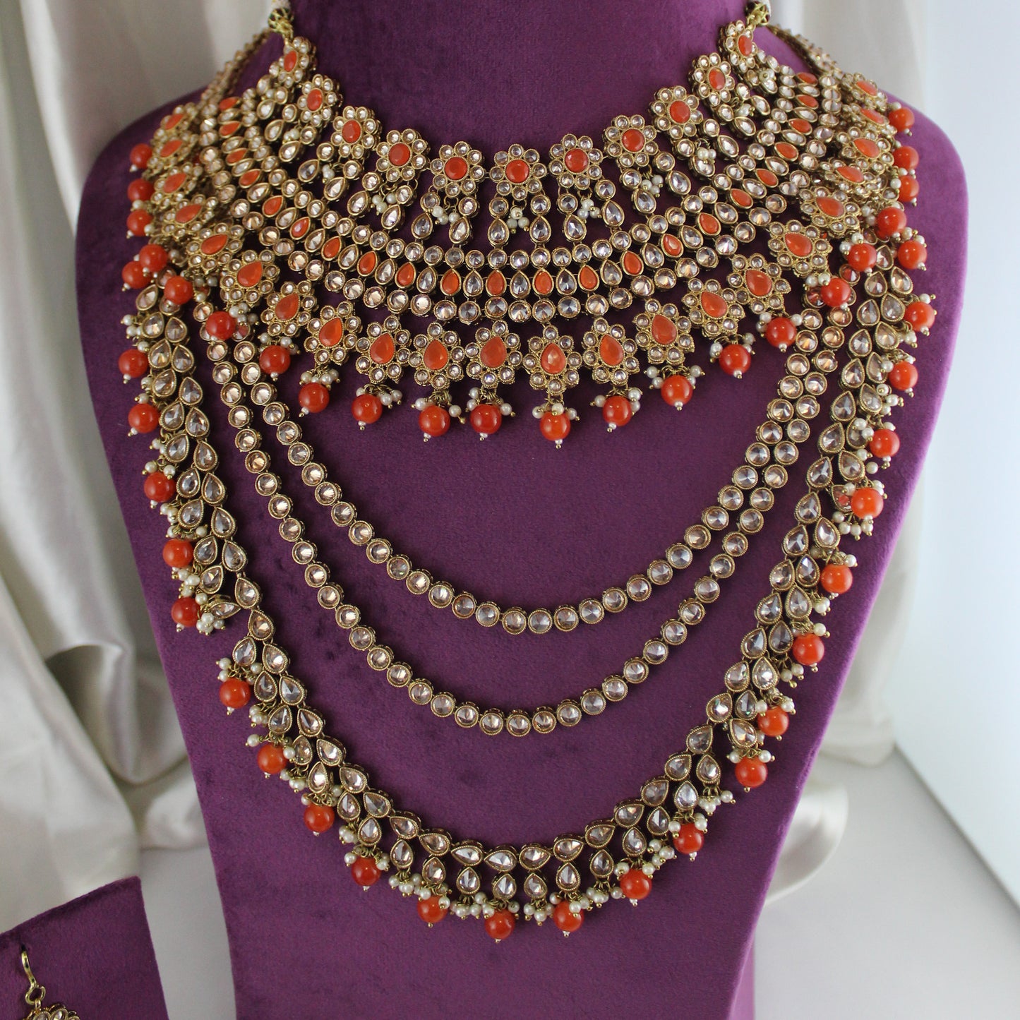 Kiara - Bridal Set (Orange)