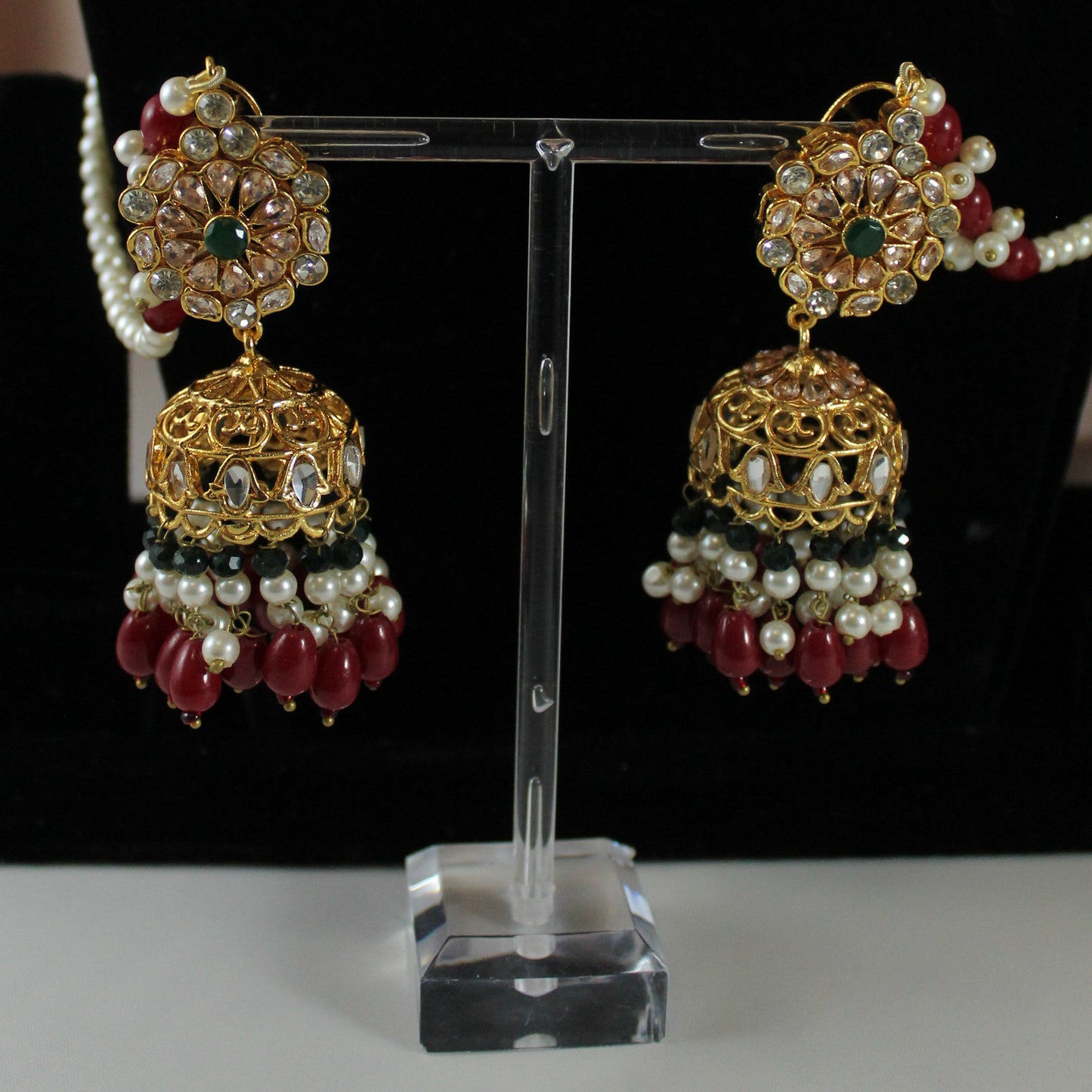 Amal -  Bridal Set (Green dots)