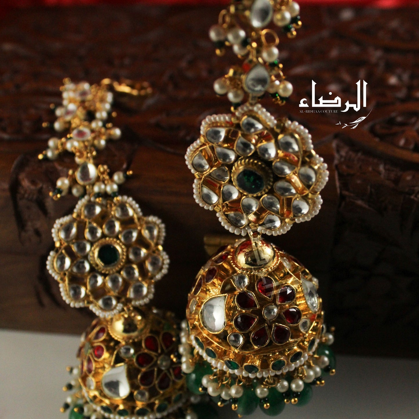 Oversized - Pachi Kundan Jhumke